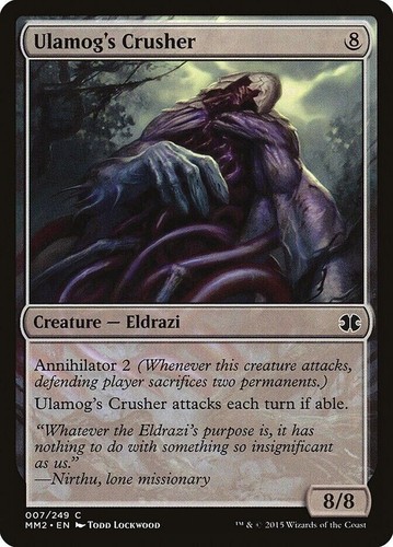 Mtg ulamog crusher foil exc - ulamog's,