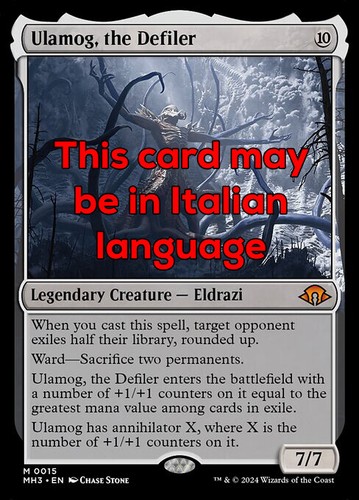 Mtg ulamog the - ulamog,, exc